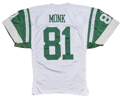 1994 Art Monk Game Used and Photo Matched New York Jets White Jersey (Resolution Photomatching)